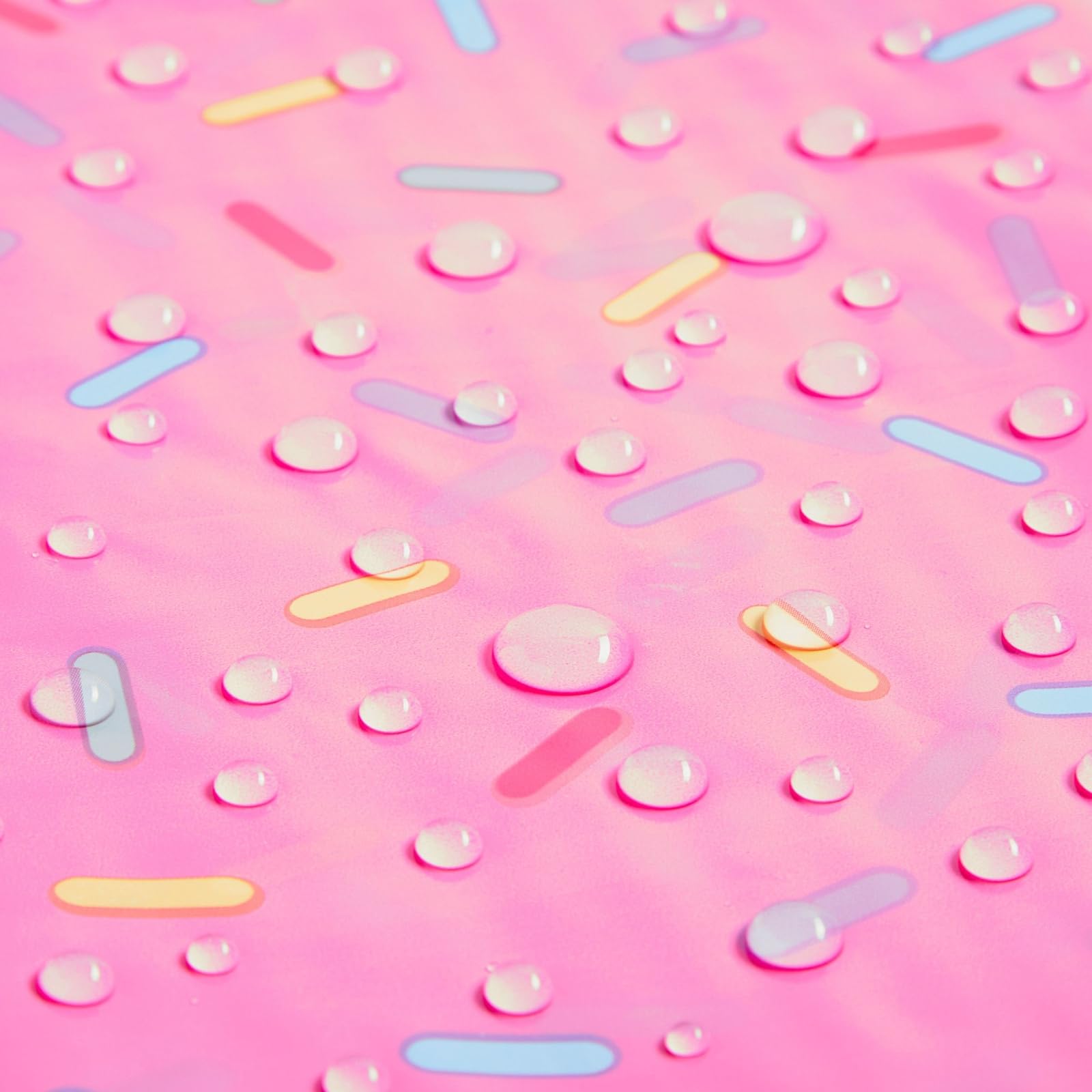 3 Pack Donut Birthday Party Table Covers, 54x108 Inch Pink Sprinkle Tablecloth, Disposable Plastic Rectangle Tablecloth for Donut Themed Birthday Parties & Events