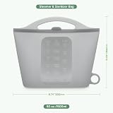 Haakaa Silicone Microwave Steam Sterilizer Bag 1pc Grey view 8