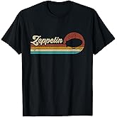 Vintage Zeppelin Retro Sunset Funny Dirigible Airship T-Shirt