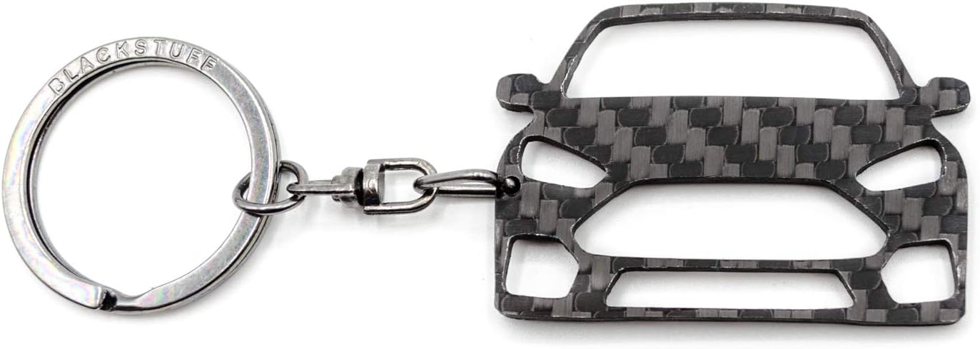 BlackStuff Carbon Fiber Keychain Keyring Ring Holder Compatible with Focus RS MK3 2011-2018 BS-183 - Image 3