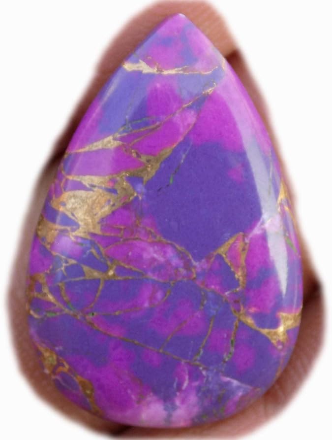 RASIO Purple Turquoise Cabochon, Natural Purple Turquoise Gemstone