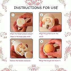 Yifanplus 10 PCS Moon Cake Mold, Mid Autumn