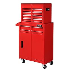 TUFFIOM 5-Drawer Rolling Tool Chest, Tool Storage