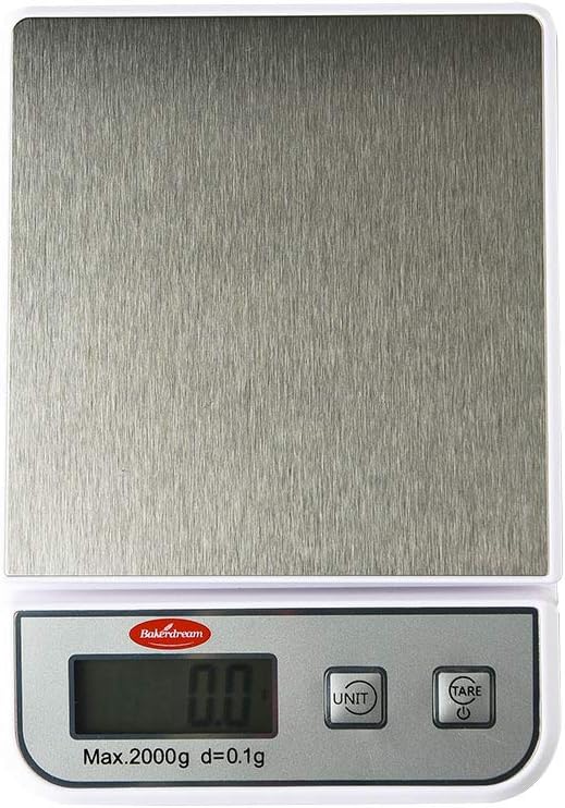 Bakerdream Digital Scale Food Scale Kitchen Scale, 2kg/0.1g Pro Cooking Scale with LCD Display Accuracy Pocket Food Scale