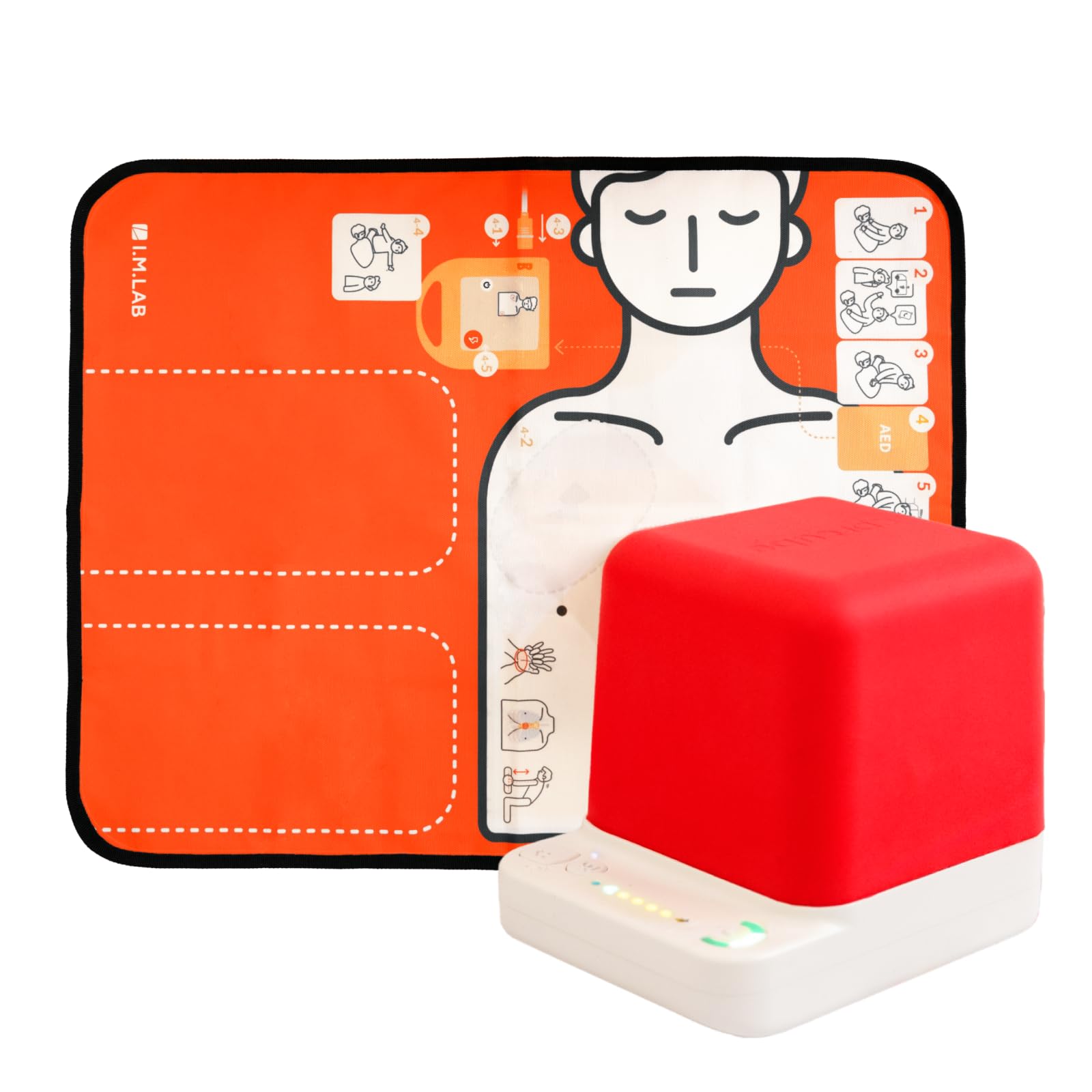 Photo 1 of HeartiSense CPRCUBE 3 – CPR Training Kit | Visual & Sound Feedback Device for Trainers and Instructors