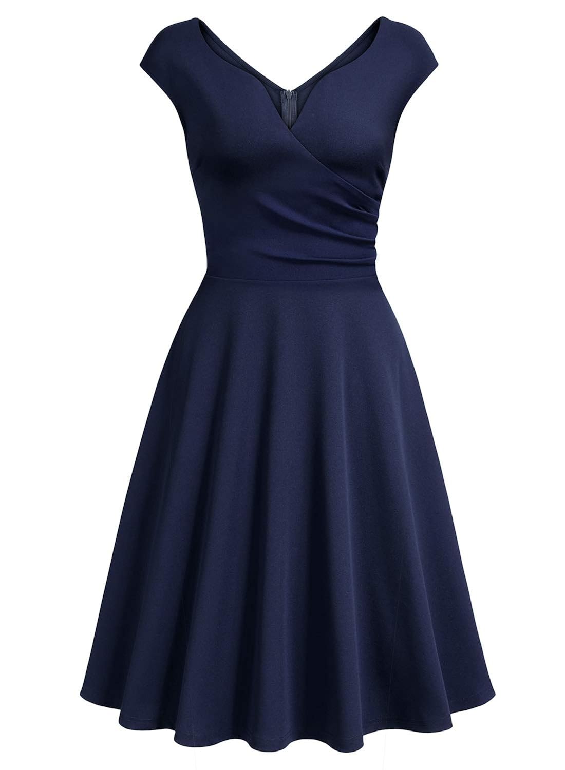 Miusol Damen 50er Vintag Style Swing A-Linie Kleid