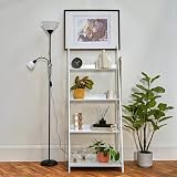 MiniSun Modern Gloss Black 2 Way Floor Lamp Mother Father Child view 3