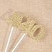 Qibote 36 Pieces Glitter Number 40 Cupcake Toppers for 40th Birthday Cupcake Decoration 40 Birthday Party Supplies
