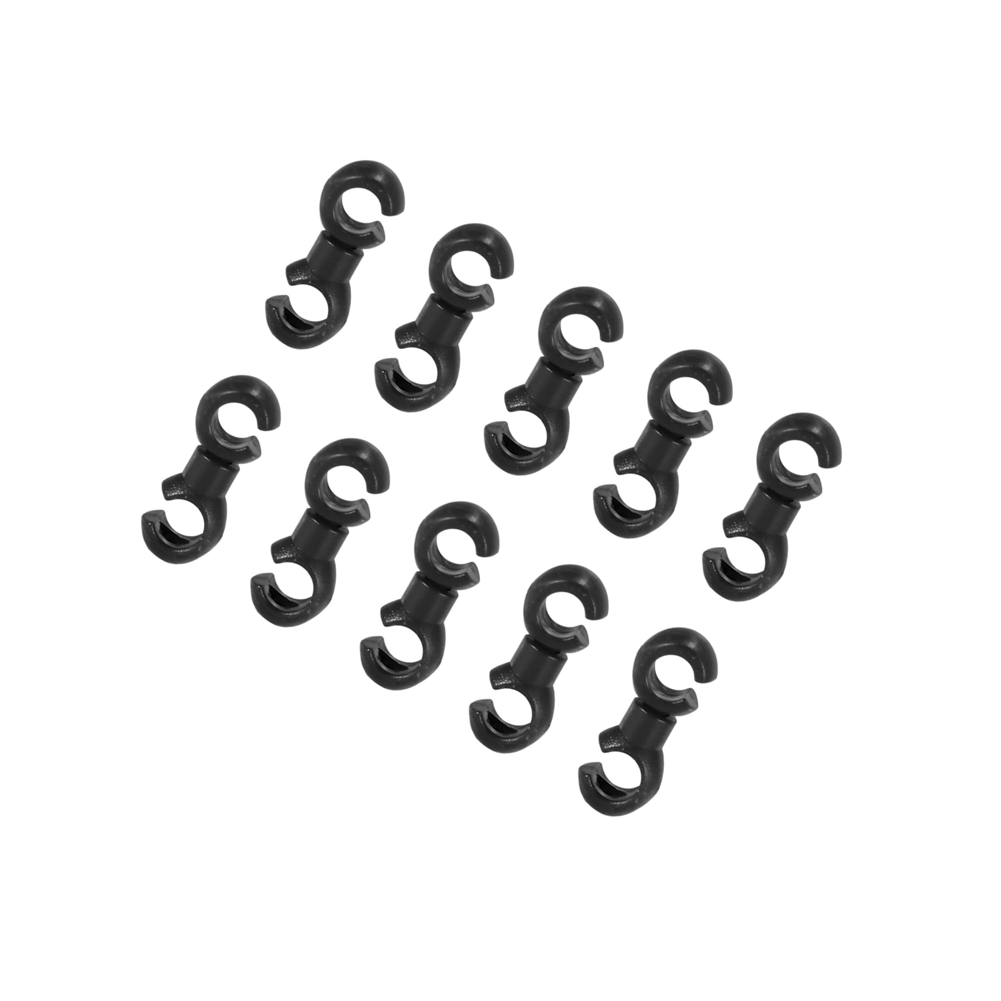 VekAuto 10pcs Mountain Bike Brake Cable Clip S Style Clamp Plastic Black Auto Accessories