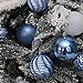 XmasExp 16ct Christmas Balls Ornaments - Shatterproof Large Hanging Ball Decorative Xmas Balls for Holiday Wedding Party Xmas Tree Decoration(3.15