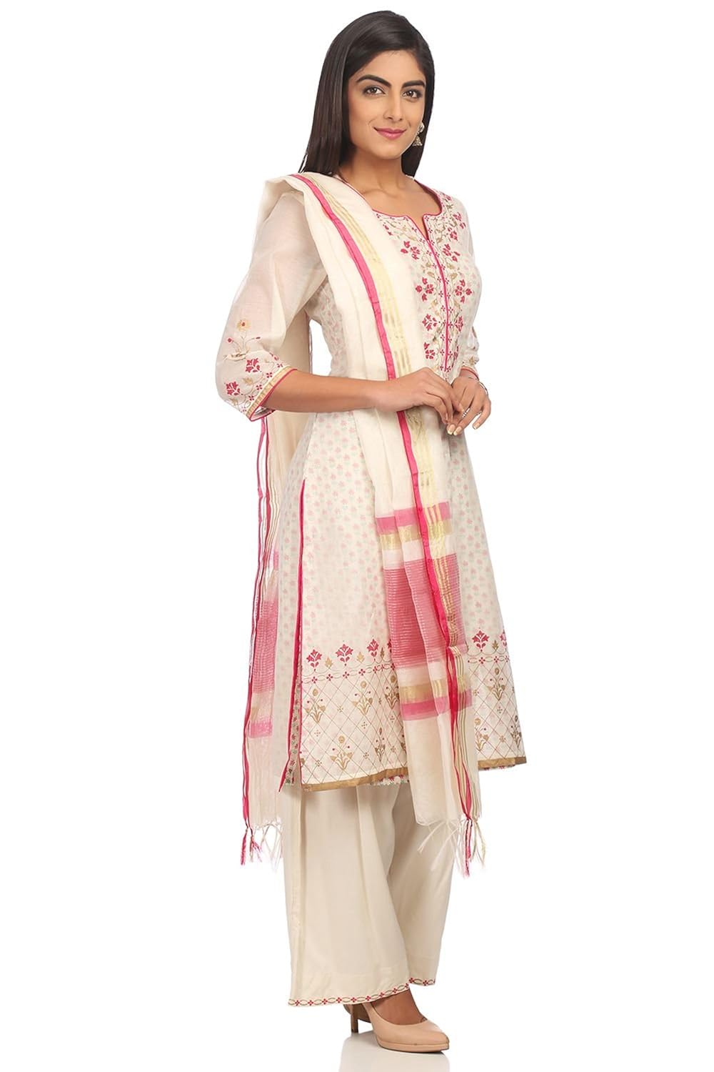 biba women's straight salwar suit