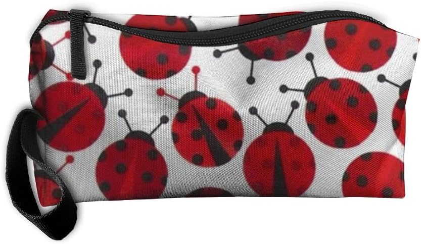 Styleforyou Travel Makeup Red Ladybugs Cosmetic Pouch Makeup Travel Bag Purse for Women Or Girls