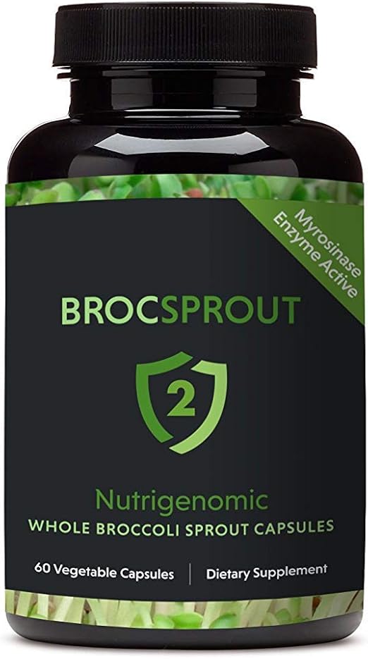 BROCSPROUT 2 Whole Broccoli Sprout Capsules DailyNutriPlus LLC