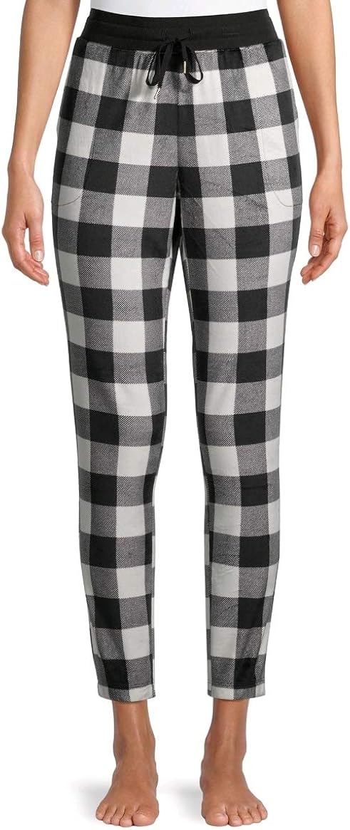 buffalo plaid jogger pants