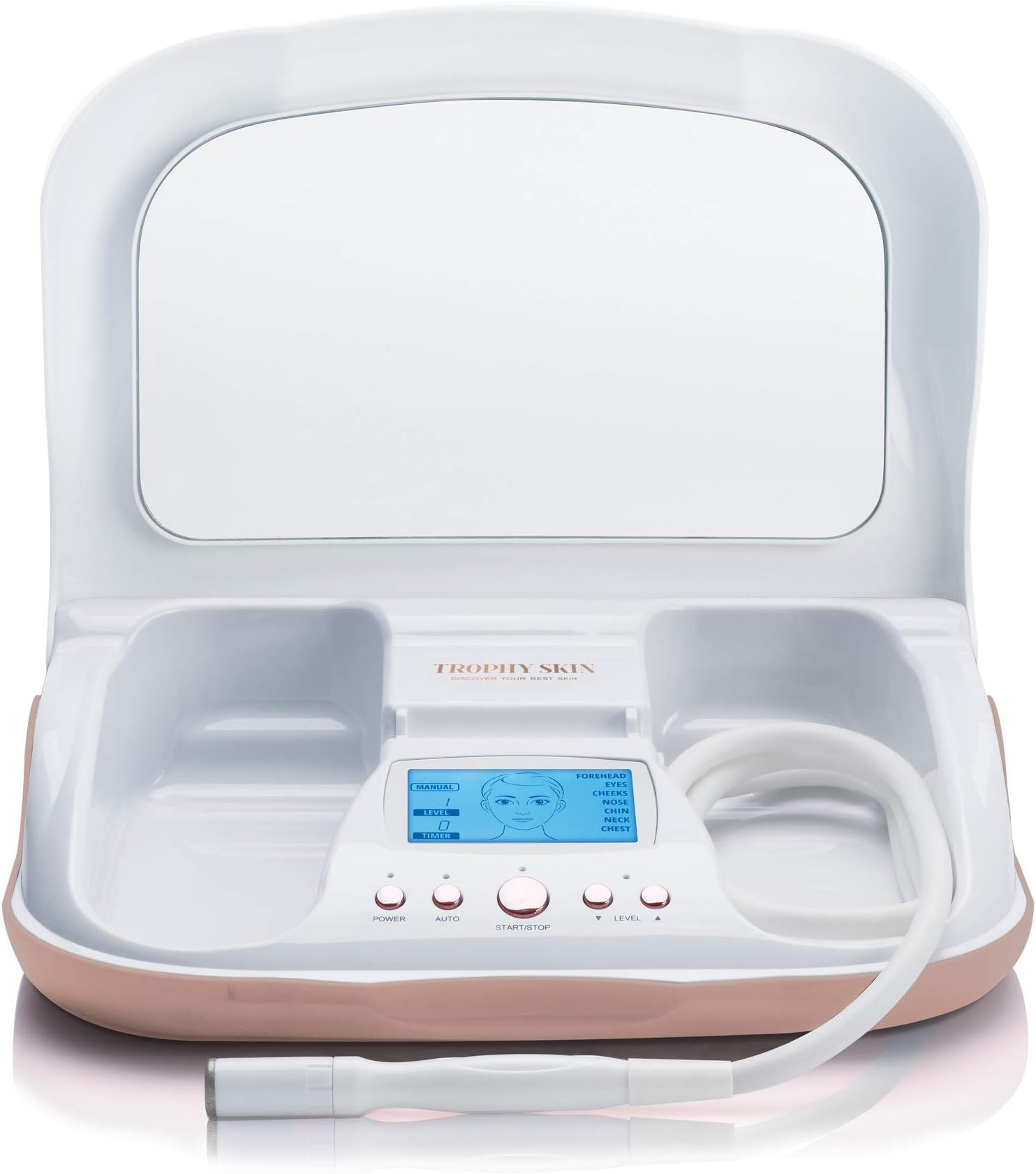 Trophy Skin MicrodermMD Microdermabrasion Machine - Spa-Quality Diamond Tip and Advanced Vacuum Technology Deliver Professional Dermabrasion Facial Treatments for Radiant Skin and Reduced Wrinkles