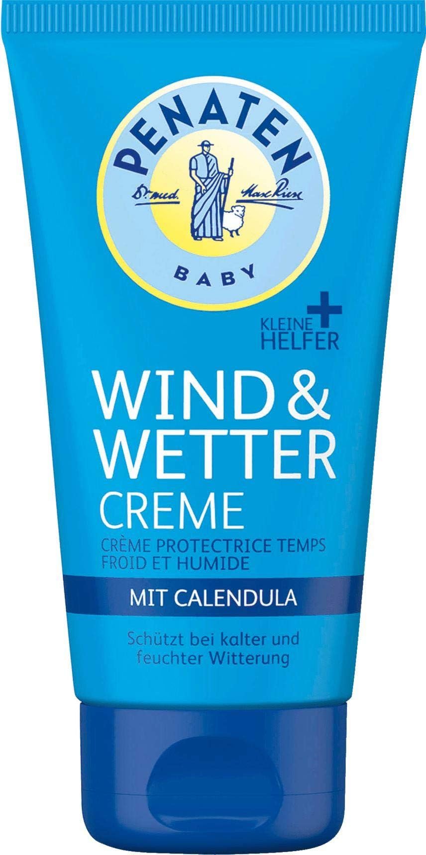 Penaten Kleine Helfer Wind & Weather Cream 75 ml, Rich Cream with Calendula for Sensitive Baby Skin 75 ml