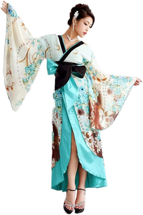 Amazon Co Jp Ryuyu リューユ 花魁 コスプレ 衣装 和柄ドレス 着物 ドレス キャバ嬢 衣装 服 ファッション小物
