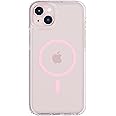 Tech21 Evo Crystal case for iPhone 15 Plus - Compatible with MagSafe - uperior Impact Protection Case with 15X Military Standard Rating - Impact Protection Case - Pink