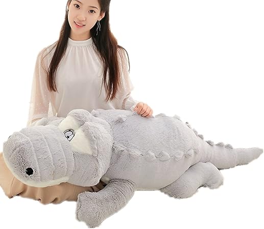Amazon ワニ ぬいぐるみ 特大 160cm グレー ぬいぐるみ おもちゃ