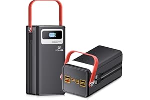 GOLABS Portable Power Station Power Bank, 27,000mAh Outdoor Generator with Built in Cable, Backup Battery for Phone Charge, Travel, Home use, Camping, RV Trip