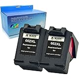 TengSheng (2 Black 2PK) Remanufactured Ink Cartridge Replacement for HP662 Ink Cartridge Used for HP 662XL 662 XL for HP Deskjet Ink Advantage 1015 1515 2515 2545 2645 3515 3545 4645