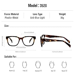 kimorn Blue Light Blocking Glasses,Anti Eyestrain