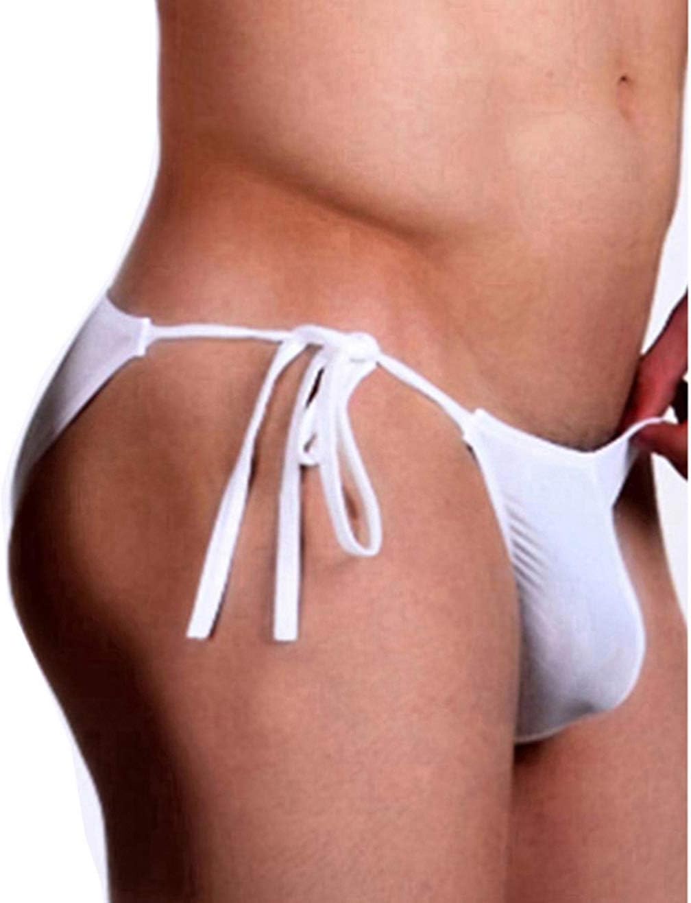 FIHA Mens Polyester Spandex Bikini g String Thong Underwear(RIOE-ML-MP028)