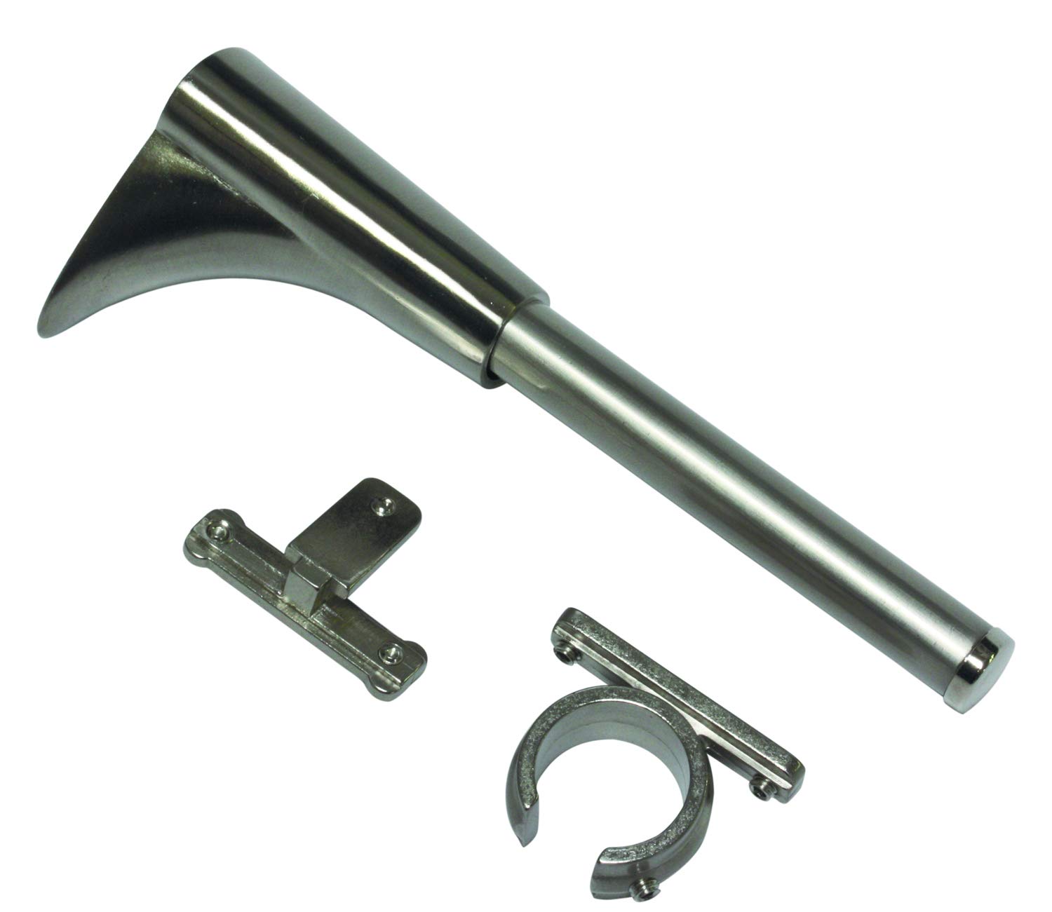 Gardinia 32234 Universal Carrier 1 and 2 Track for Diameter 16 mm Stainless Steel Look 15 cm