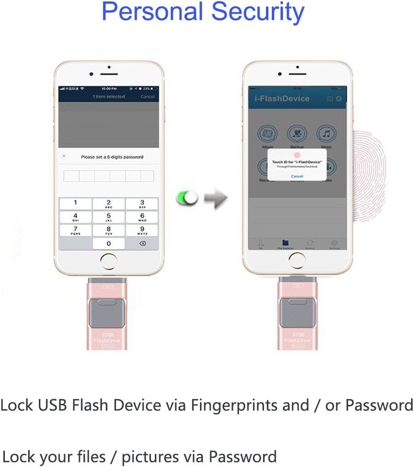 Electronics Macsen 3 In 1 Mobile Usb Flash Drive With 8 Pin Connector For Iphone Ipad Iphone 7 5s 5c 6 6 Plus Support Ios Android Windows System 32gb Rose Gold Ipod Touch 5 Computers