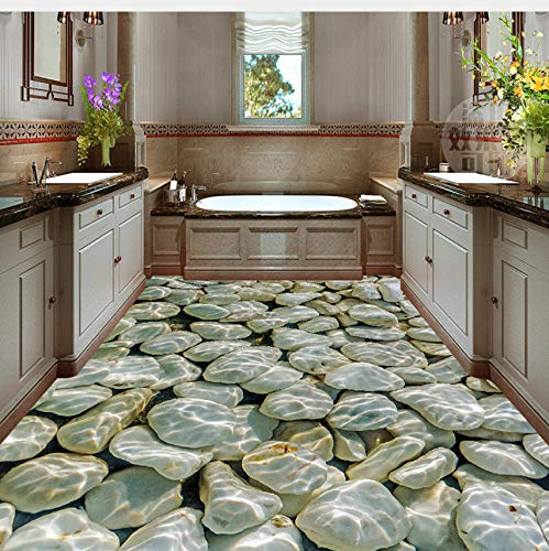 Amazon Com Lifme Custom Photo Wall Paper Cobblestone Water Waves