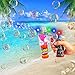 Theefun Transparent Bubble Gun Shooter Blower Machine with LED Lights,Sound Effect,Batteries, and Extra Bottle Refill (Color Random)