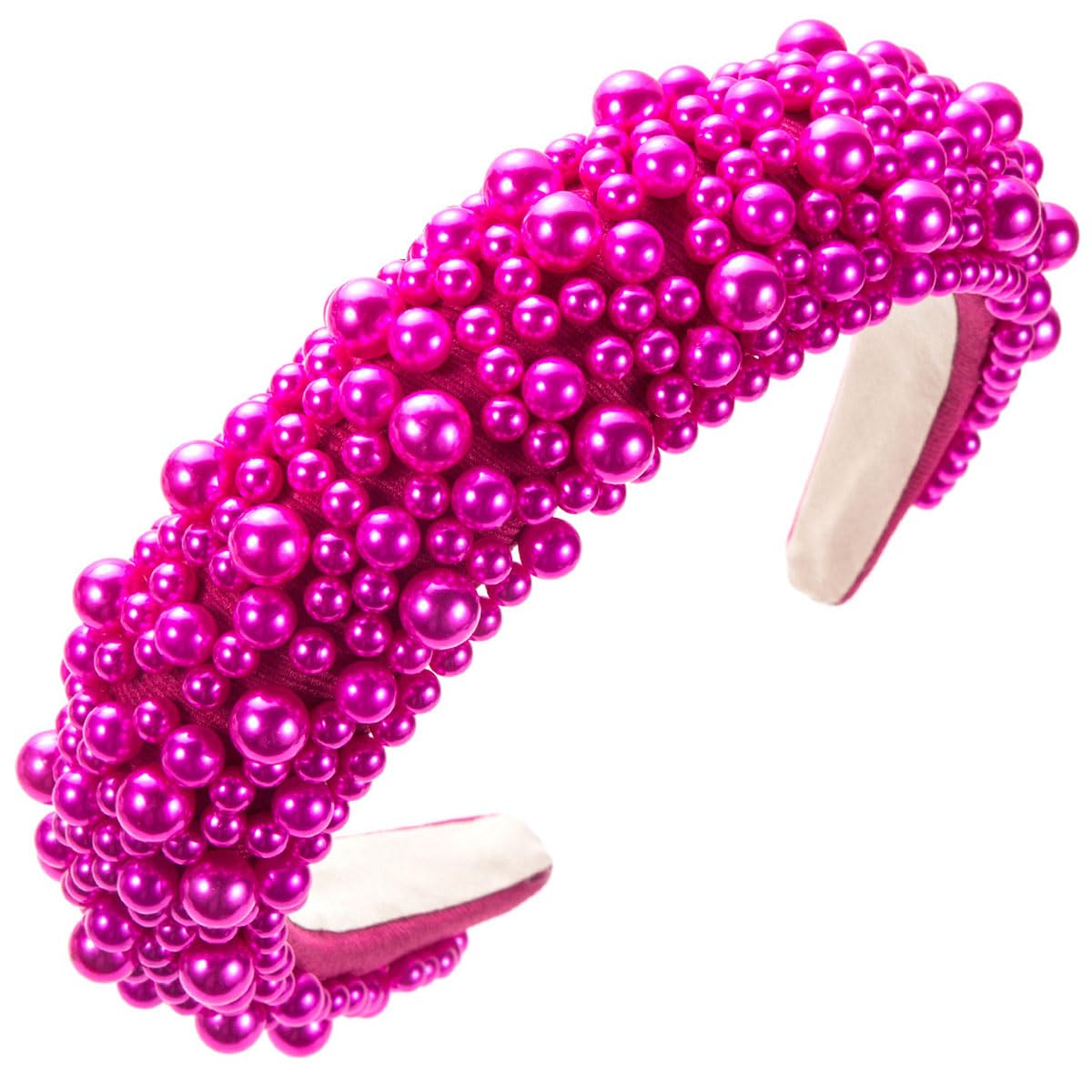 scicent Hairband Fashion Padded Wide Head Band Elastic Hair Accessories for Women Girls Rose 16810 — image 1