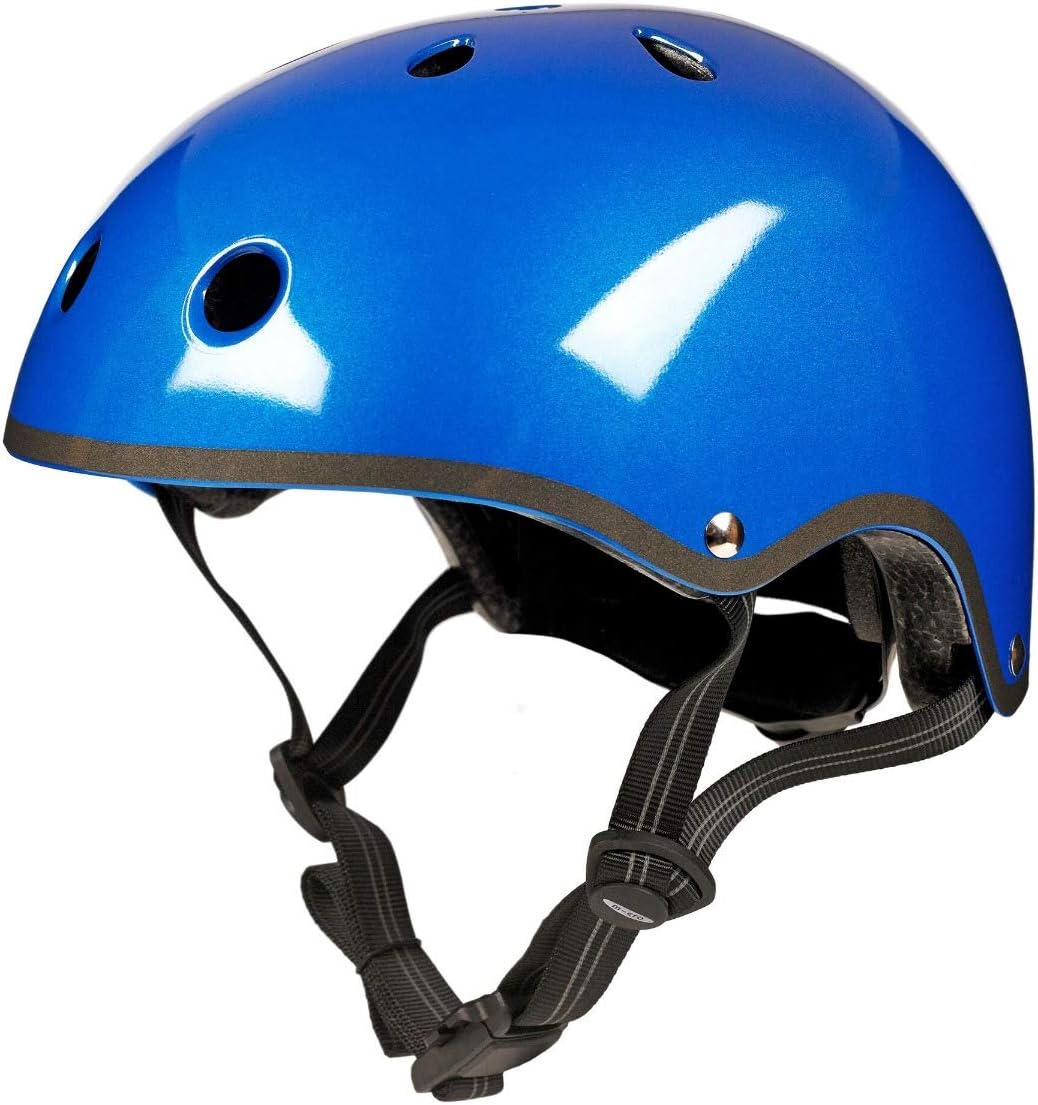 metallic bike helmet