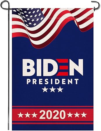 Amazon Com Shmbada American 2020 President Biden Burlap Garden Flag Double Sided Premium Fabric Us Election Patriotic Outdoor Decorative Small Flags For Yard Lawn Patio Porch 12 5 X 18 5 Garden Outdoor