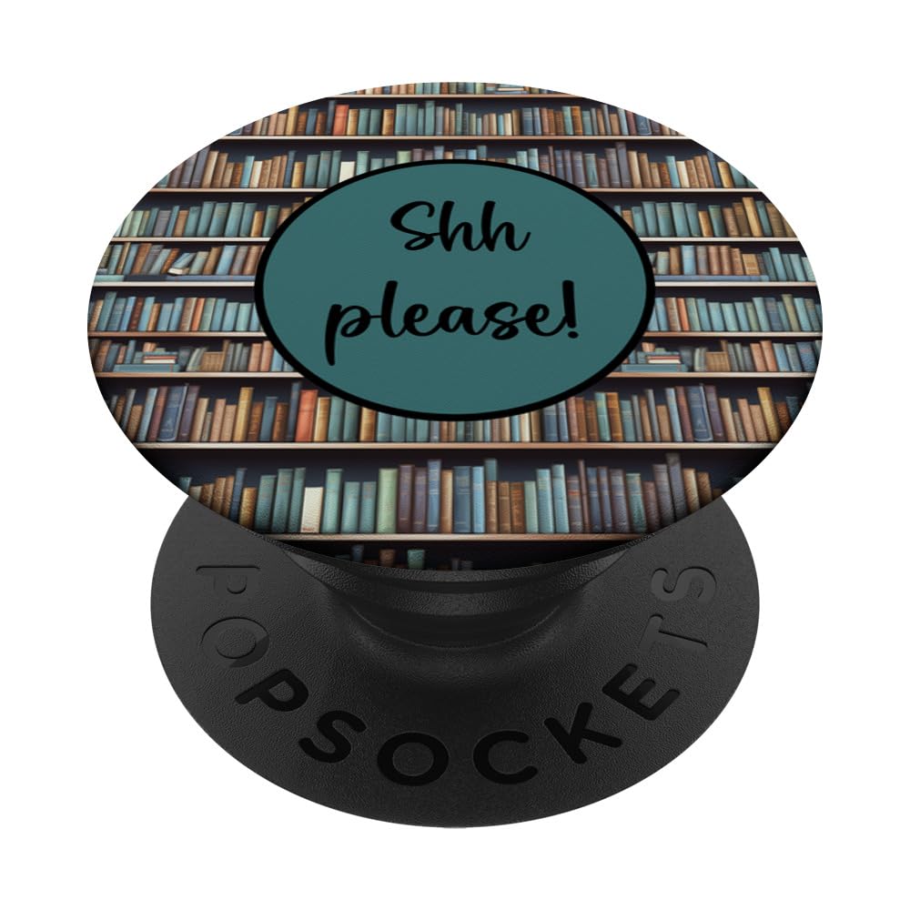 Library Lover Lending Library Books Design PopSockets Swappable PopGrip