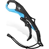Mossy Oak 10.5'' Fishing Lip Gripper | Lightweight Nylon &amp; Fiberglass, Fish Grabber with Lanyard, Non-Slip Handle, Freshwater &amp; Saltwater Fishing