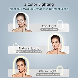 FUNTOUCH Rechargeable Travel Makeup Mirror with