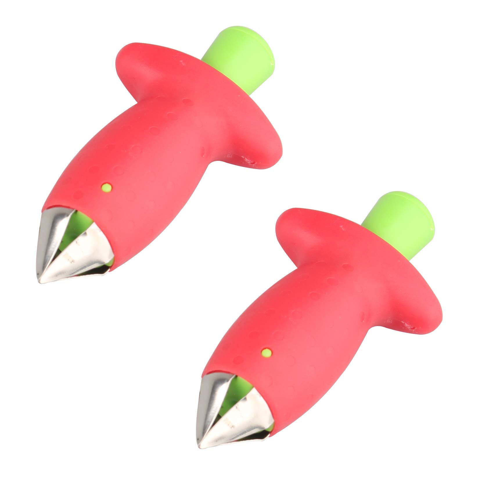 Futheda 2PCS Strawberry Huller Strawberry Tomatoes Stem Leaves Huller Remover Removal Fruit Corer Strawberry Fruit Core Remover Kitchen Gadgets