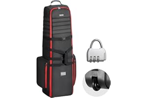 VEVOR Golf Travel Bag, Outdoors Soft-Sided Golf Travel Cover, Heavy Duty 1800D Polyester Oxford Wear-Resistant Waterproof, Pa