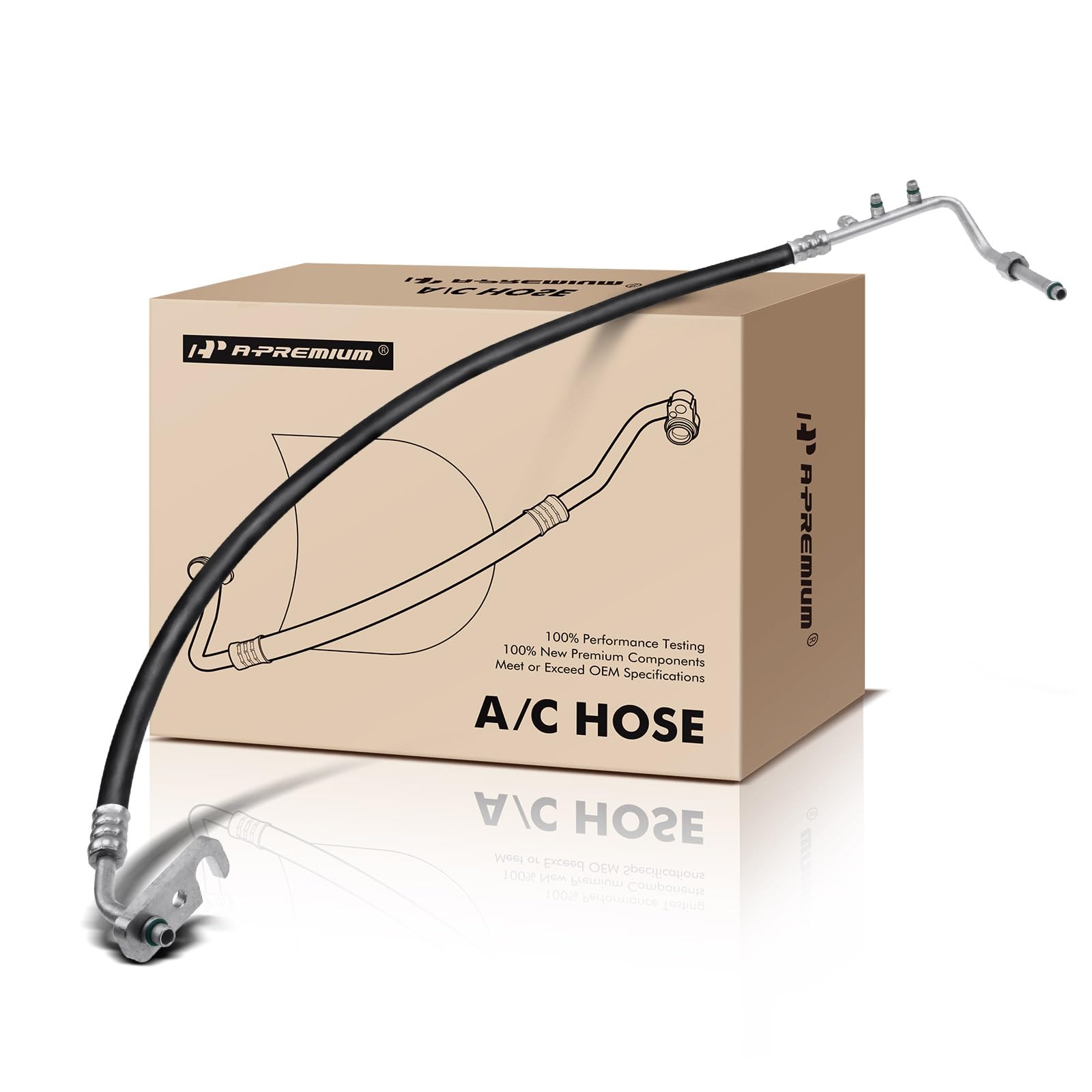 Photo 1 of A-Premium A/C Discharge Line Hose Assembly Compatible with Kenworth 548CH C500 C540 C550 K100 K100E K130 K150 K200 K270 K300 K370 L700 T170 T270 T2000 T300, Compressor to Condenser
