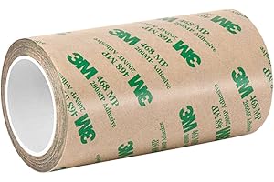 3M 6-5-468MP (CASE of 2) Adhesive Transfer Tape 468MP, 6" Wide, 5 yd. Length, Clear (Pack of 2)