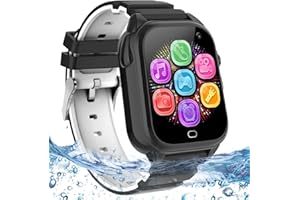 TYWOP Waterproof Kids Smart Watch for 3-12 Year Old, Kids Watches Boys Girls with 26 Video Games HD Camera Music Player Pedometer Flashlight Touchscreen Alarm Clock Toddler Watch Learning Toys