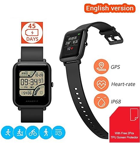 xiaomi amazfit youth edition black