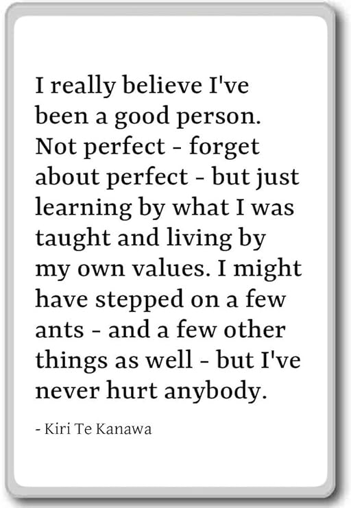 Imán para nevera con cita de Kiri Te Kanawa, Blanco: Amazon.es: Hogar