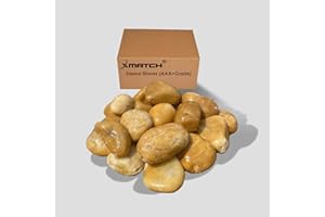 XMATCH Non Explosion Sauna Stones 22 Lbs Selected Nature Pebble Stones, Sauna Rocks for Sauna Heater and Stove, Cobblestone Sauna Accessory