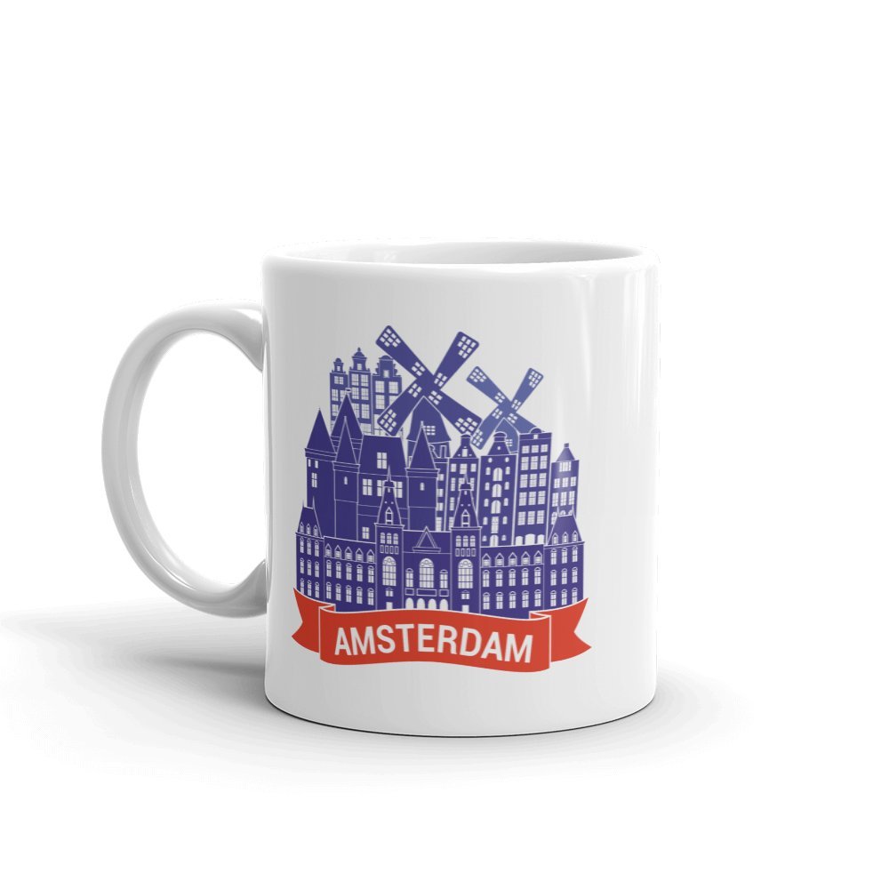 Amsterdam Skyline 10oz Coffee Tea Mug #7885