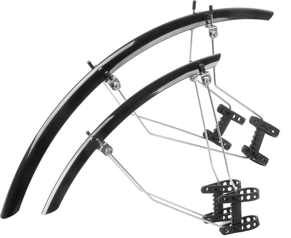 M-Wave Max Race QR 33 Mud Guard Set - Black