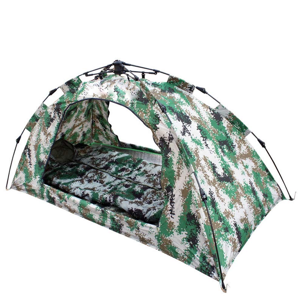 ポイント10倍 屋外シングルデジタル迷彩自動テント兵士テント肥厚ダブルテントキャンプハイキングテント B07pyx7wmh Seal限定商品 Trb Se
