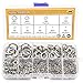 Sutemribor 304 Stainless Steel Spring Lock Washer Assortment Set 600 Pieces, 9 Sizes - M2 M2.5 M3 M4 M5 M6 M8 M10 M12