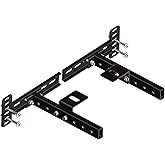 NINESTYLE Headboard Brackets for Metal Bed Frame, Adjustable Universal Brackets for Headboard with Footboard Extension Fit Twin Full Queen King 2 Pack Matte Black